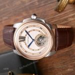 High Quality Replica Cartier Calibre De Rose Gold Men Watches 